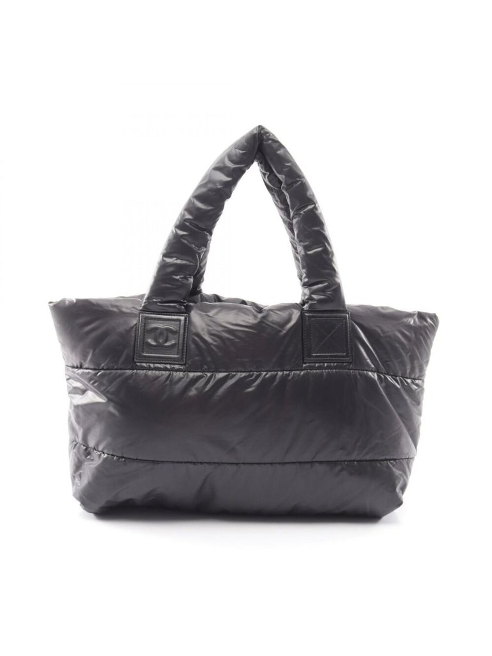 Chanel Tote Bag Coco Cocoon MM Black Nylon MM